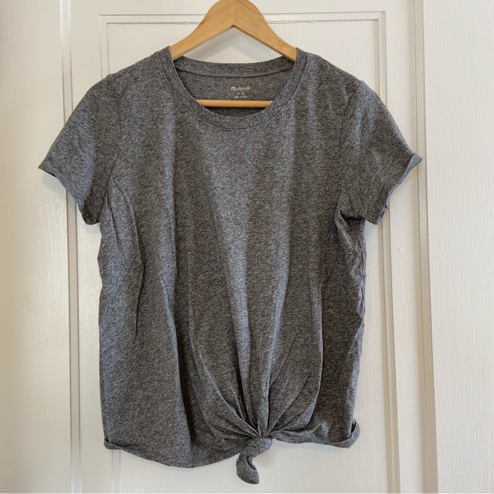 Madewell Knot Front t-shirt - Picture 2 of 4